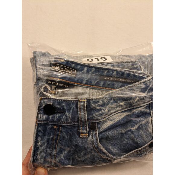 Abercrombie Jeans Women's 24W 28L Signature Ankle Straight Denim 90's Y2K Preppy - Picture 12 of 12